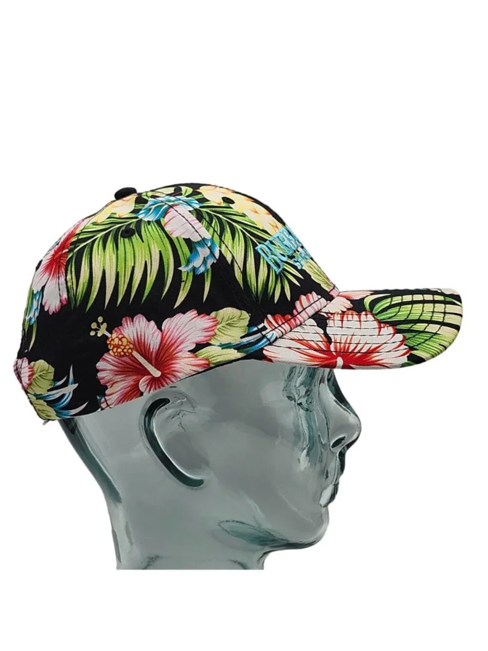 Bubba Gump Shrimp Company Hawaiian Floral Tropical Snapback Hat Embroidered
